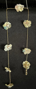 Jeweled Xtension FF1 Hand Dyed Faux Flowers w/lg. Quartz Centers Blonde unbreakable Strand