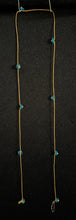 Load image into Gallery viewer, Jeweled Xtension GF21 Teal Glass Flowers Xtra-long Dk. Blonde unbreakable Strand