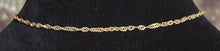 Load image into Gallery viewer, Precious POWER Arm/Ankle BAND-IT Gold Filled Twisted Chain &amp; Leaf Dangles