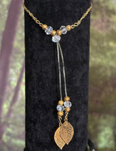 Load image into Gallery viewer, Precious POWER Arm/Ankle BAND-IT Gold Filled Twisted Chain &amp; Leaf Dangles