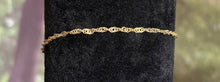 Load image into Gallery viewer, Precious POWER Arm/Ankle BAND-IT Gold Filled Twisted Chain &amp; Leaf Dangles
