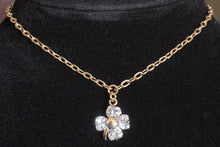 Load image into Gallery viewer, Precious POWER Arm/Ankle BAND-IT Gold Filled Chain &amp; CZ Flower Leaf Dangles
