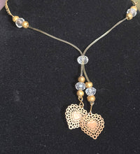 Load image into Gallery viewer, Precious POWER Arm/Ankle BAND-IT Gold Filled Chain CZ Drop Heart Dangles