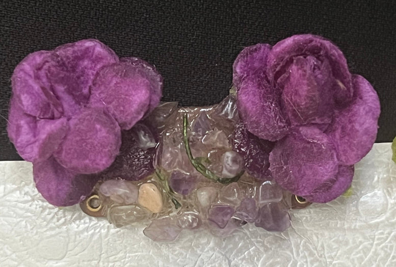 CLIP-IT Gemstones & Flowers CTGF2 Gemstones w/Purple Roses