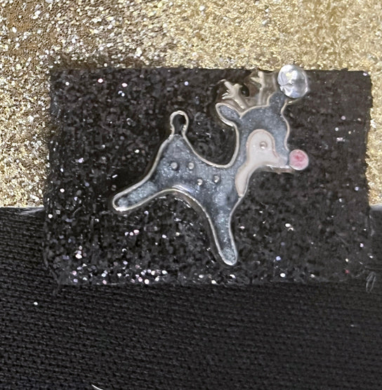 CLIP-IT Symbols CST15 Resin Reindeer Black Shiny Velvet