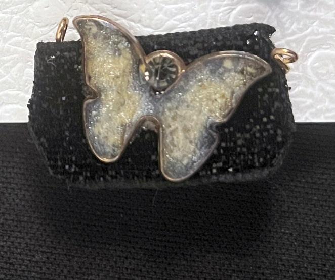 CLIP-IT Symbol CST42 Resin Butterfly Shiny Black Velvet