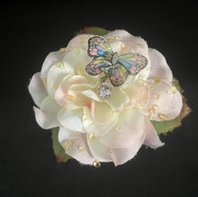 Load image into Gallery viewer, CLIP-IT Faux Flower CLFF1 Soft Pink Rose Fairy/Butterfly