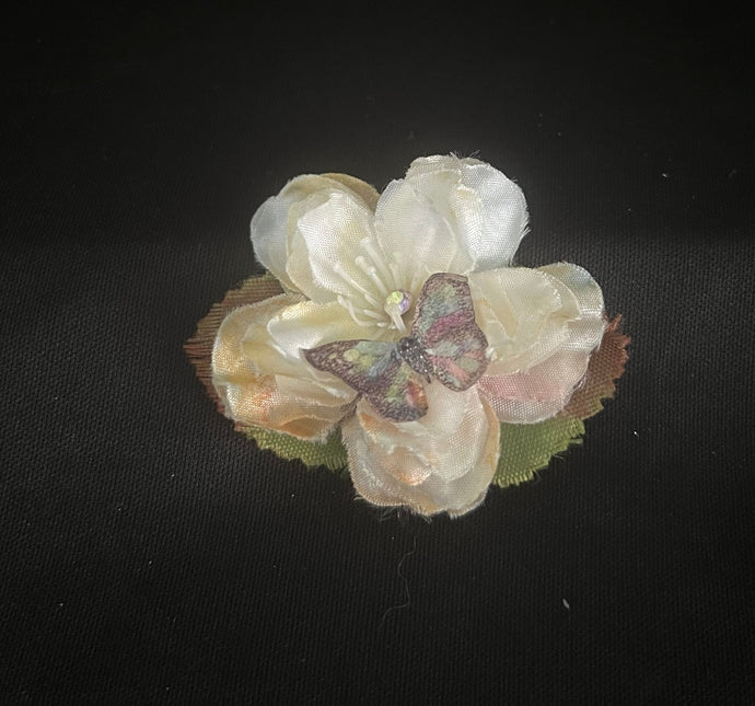 CLIP-IT Faux Flower SCLFF2 Subtle Multi Pastel Bloom Butterfly