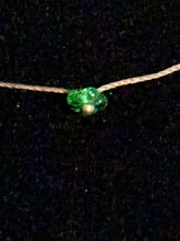 Load image into Gallery viewer, Jeweled XTension Limited Edition Repositionable Green Glass Flowers on Light  Brown Unbreakable Thread Bonus Matching Removable END-ITs (2 Mother of Pearl Hearts)