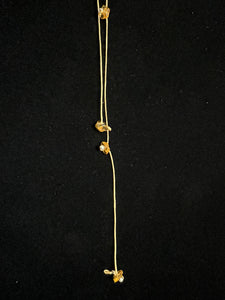 Jeweled XTension Limited Edition Repositionable Golden Brown Glass Flowers on Blonde Unbreakable Thread Bonus Matching Removable END-ITs (2 Doves)