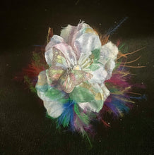 Load image into Gallery viewer, CLIP-IT Faux Flower CLFFF7 Subtle Pastels Butterfly w/Feathers