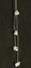 Load image into Gallery viewer, Jeweled XTension Limited Edition Repositionable Champagne Glass Flowers Tiny Gemstone Centers on Black Unbreakable Thread Bonus Matching Removable END-ITs (2 Ornate Butterflies)