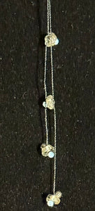 Jeweled XTension Limited Edition Repositionable Champagne Glass Flowers Tiny Gemstone Centers on Black Unbreakable Thread Bonus Matching Removable END-ITs (2 Ornate Butterflies)