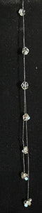 Jeweled XTension Limited Edition Repositionable Champagne Glass Flowers Tiny Gemstone Centers on Black Unbreakable Thread Bonus Matching Removable END-ITs (2 Ornate Butterflies)