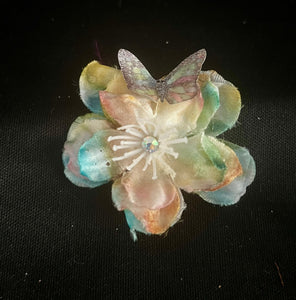 CLIP-IT Faux Flower SCLFF4 Light Pastel Blooming Butterfly