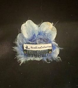 CLIP-IT Faux Flower CLFFF12 Pale Blue Hues Butterfly Feathers