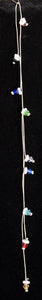 Jeweled XTension Limited Edition Repositionable Multi Color Faceted Crystals White Glass Flowers on Blonde Unbreakable Thread Bonus Matching Portable Instant END-ITs (2 Ornate Butterflies)
