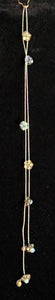 Jeweled XTension Limited Edition Repositionable Subtle Multi Color Glass Flowers on Blonde Unbreakable Thread Bonus Matching Portable Instant END-ITs (2 Ornate Butterflies)