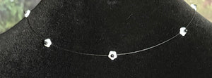 Jeweled XTension Limited Edition Repositionable White Glass Flowers Gemstone Centers on Dark Blonde Unbreakable Thread Bonus Matching Portable Instant END-ITs (2 Ornate Butterflies)