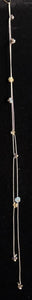 Jeweled XTension Limited Edition Repositionable Subtle Multi Colored Glass Flowers on Blonde Unbreakable Thread Bonus Matching Portable Instant END-ITs (2 Feathers)