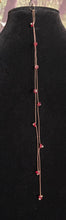 Load image into Gallery viewer, Limited Edition Jeweled XTension Repositionable Red Glass Flowers Gemstone Centers on Dark Blonde Unbreakable Thread Bonus Matching Portalble Instant END-ITs (2 Faceted Glass Crystal Drops)