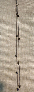 Jeweled XTension Limited Edition Repositionable Black Glass Flowers on Black Unbreakable Thread