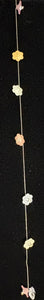 Jeweled XTension Special Edition Repositionable Multi Colored Acrylic Flowers on Blonde Unbreakable Thread