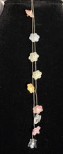 Load image into Gallery viewer, Jeweled XTension Special Edition Repositionable Multi Colored Acrylic Flowers on Blonde Unbreakable Thread