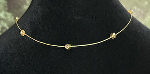 Limited Edition Jeweled XTension Repositionable Golden Glass Flowers on Blonde Unbreakable Thread Bonus Portable Instant END-ITs (2 Butterflies)
