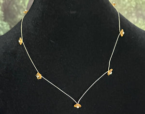 Limited Edition Jeweled XTension Repositionable Golden Glass Flowers on Blonde Unbreakable Thread Bonus Portable Instant END-ITs (2 Butterflies)