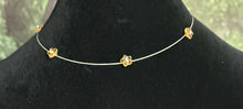 Load image into Gallery viewer, Limited Edition Jeweled XTension Repositionable Golden Glass Flowers on Blonde Unbreakable Thread Bonus Portable Instant END-ITs (2 Butterflies)