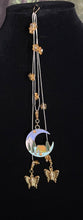 Load image into Gallery viewer, Limited Edition Jeweled XTension Repositionable Golden Glass Flowers on Blonde Unbreakable Thread Bonus Portable Instant END-ITs (2 Butterflies)