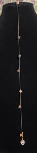 Jeweled XTension Designer Edition Repositionable Brown Faceted Crystal Buds on Blonde Unbreakable Thread Bonus Portable Instant END-ITs (2 Crystal Hearts)
