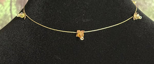 Jeweled XTension Designer Edition Repositionable Brown Glass Crystals on Blonde Unbreakable Thread Bonus Portable Instant END-ITs (2 Doves)