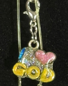 Jeweled XTension Special Edition Lt. Blue  Faceted Crystals on Stretchy Unbreakable Cord Your Choice of Instant END-ITs