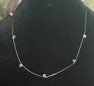 Jeweled XTension Special Edition Lt. Blue Faceted Crystals on Stretchy Unbreakable Cord Your Choice of Instant END-ITs