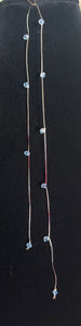 Jeweled XTension Special Edition Lt. Blue  Faceted Crystals on Stretchy Unbreakable Cord Your Choice of Instant END-ITs