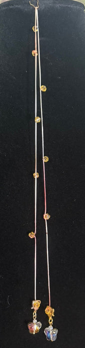 Jeweled XTension Special Edition Pink Champagne  Faceted Crystals on Stretchy Unbreakable Cord Your Choice of Instant END-ITs