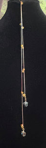 Jeweled XTension Special Edition Pink Champagne  Faceted Crystals on Stretchy Unbreakable Cord Your Choice of Instant END-ITs