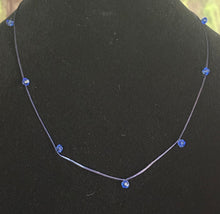 Load image into Gallery viewer, Jeweled XTension Special Edition Blue Faceted Crystals on Blue Super Stretchy Strong Thread Your Choice of Instant END-ITs