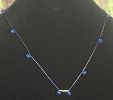 Load image into Gallery viewer, Jeweled XTension Special Edition Blue Faceted Crystals on Blue Super Stretchy Strong Thread Your Choice of Instant END-ITs