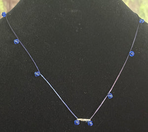 Jeweled XTension Special Edition Blue Faceted Crystals on Blue Super Stretchy Strong Thread Your Choice of Instant END-ITs