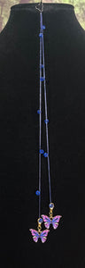 Jeweled XTension Special Edition Blue Faceted Crystals on Blue Super Stretchy Strong Thread Your Choice of Instant END-ITs