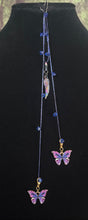 Load image into Gallery viewer, Jeweled XTension Special Edition Blue Faceted Crystals on Blue Super Stretchy Strong Thread Your Choice of Instant END-ITs