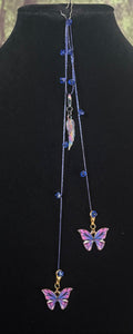 Jeweled XTension Special Edition Blue Faceted Crystals on Blue Super Stretchy Strong Thread Your Choice of Instant END-ITs