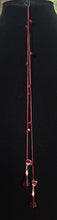 Load image into Gallery viewer, Jeweled XTension Special Edition Red Faceted Crystals on Red Super Stretchy Strong Thread Your Choice of Instant END-ITs