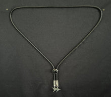 Load image into Gallery viewer, &quot;I&quot; CORD-IT Black Round Black Natural Gemstone/HummingBirds