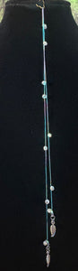 Jeweled XTension Special Edition  Aurora Faceted Crystals on Bright Multi-Colored Metallic Wrapped Super Strong Thread Your Choice of Instant END-ITs