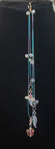 Jeweled XTension Special Edition  Aurora Faceted Crystals on Bright Multi-Colored Metallic Wrapped Super Strong Thread Your Choice of Instant END-ITs