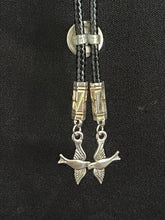 Load image into Gallery viewer, &quot;I&quot; CORD-IT Black Round Natural Stone/LoveBirds